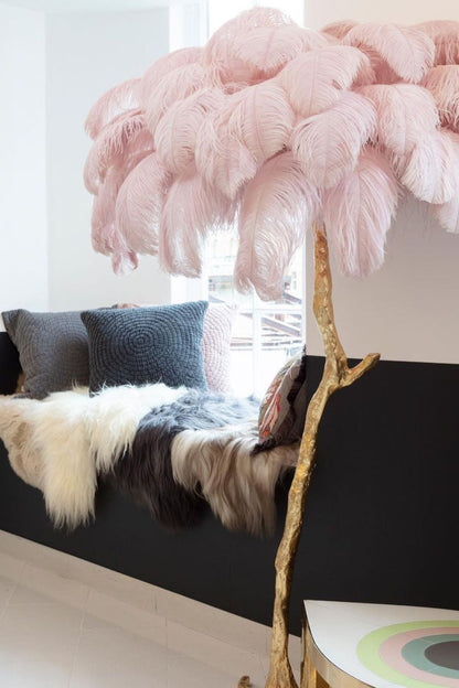 Ostrich Feather Floor Lamp - everlamps