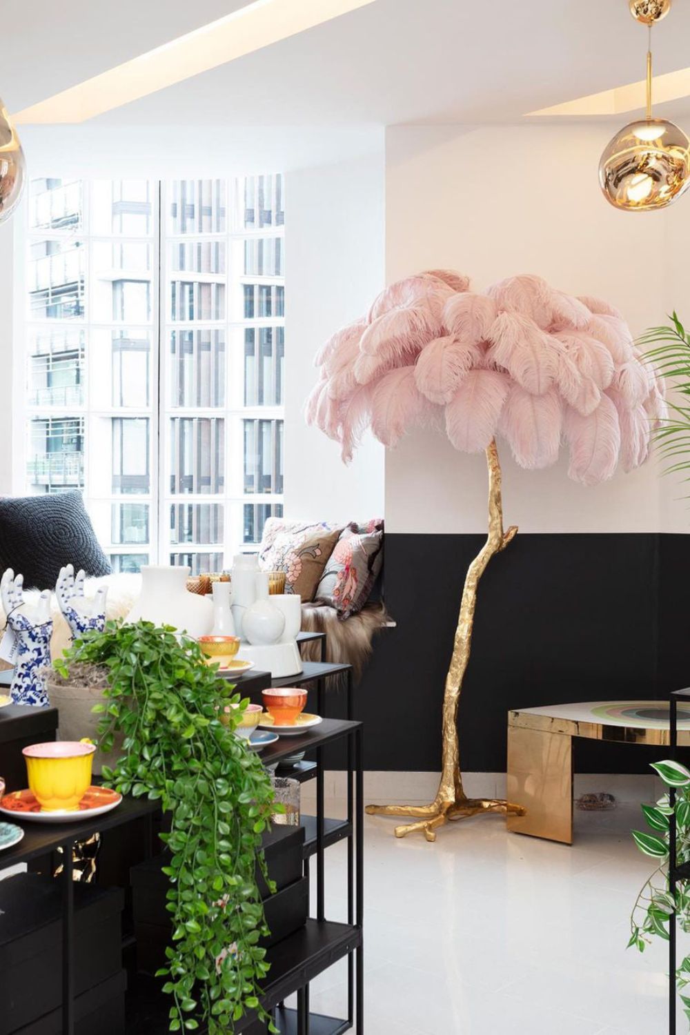 Ostrich Feather Floor Lamp - everlamps