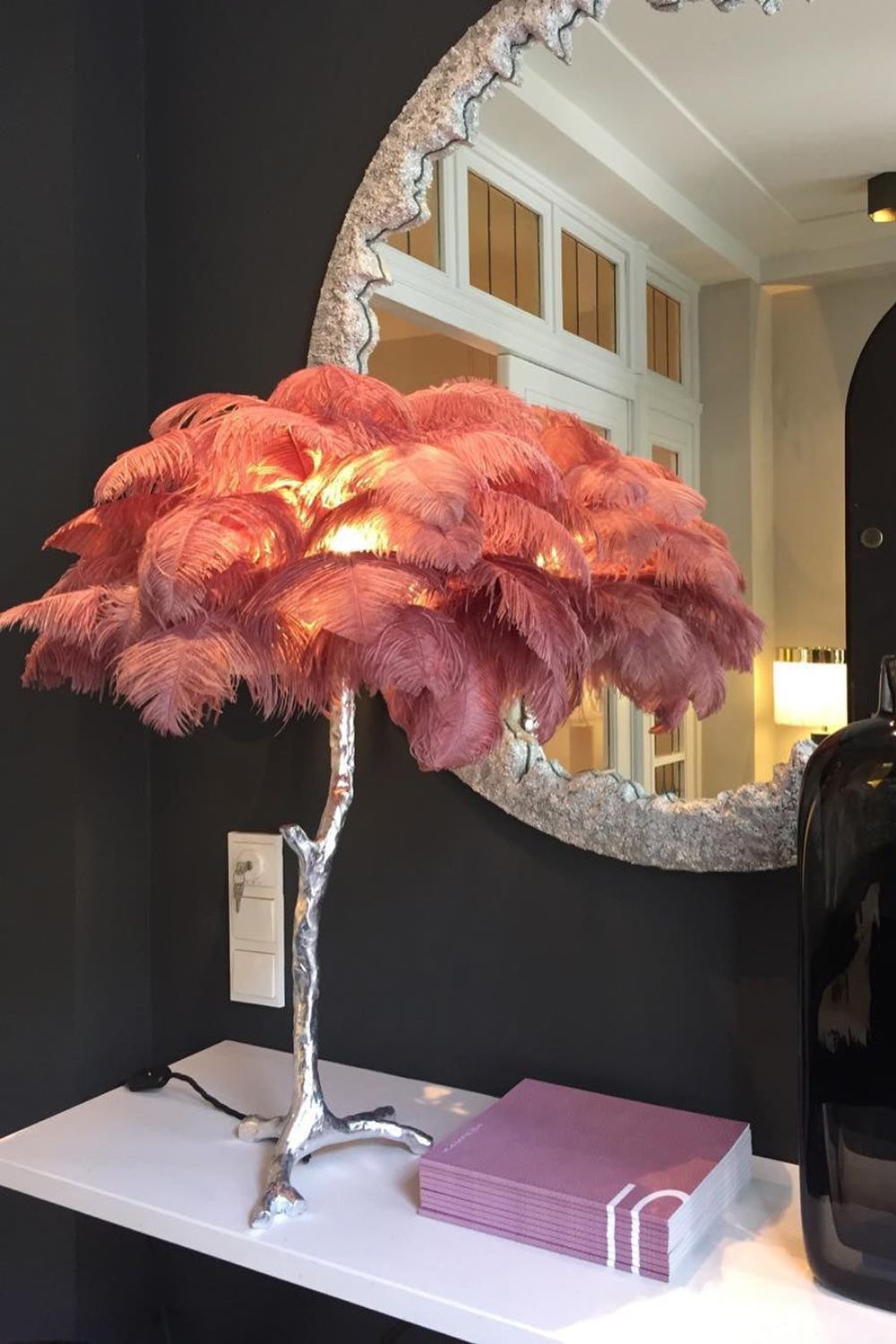 Ostrich Feather Table Lamp - everlamps