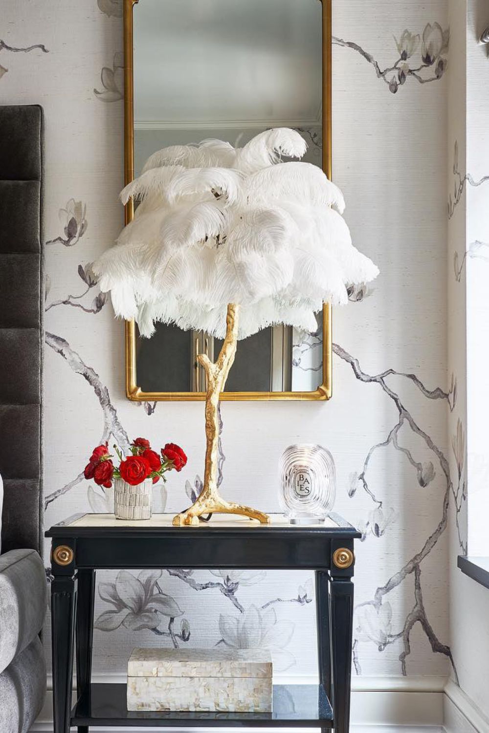 Ostrich Feather Table Lamp - everlamps