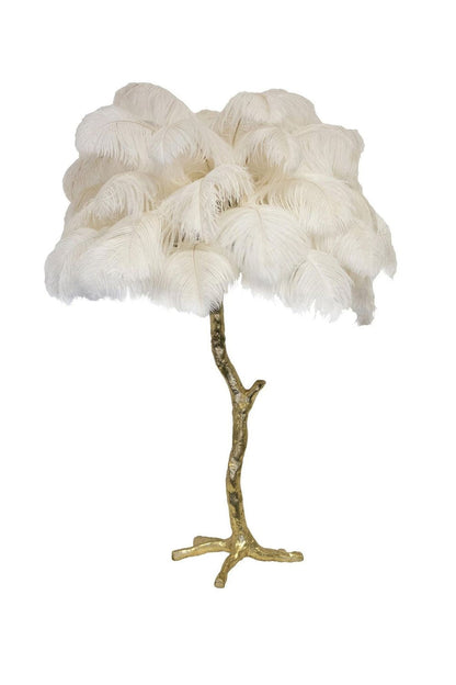 Ostrich Feather Table Lamp - everlamps