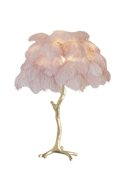 Ostrich Feather Table Lamp - everlamps