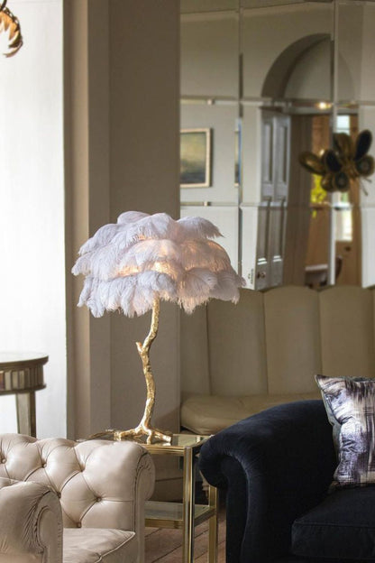 Ostrich Feather Table Lamp - everlamps