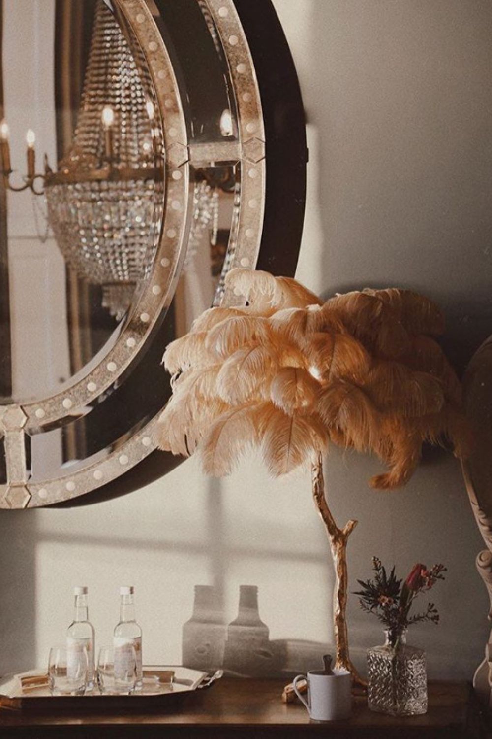 Ostrich Feather Table Lamp - everlamps
