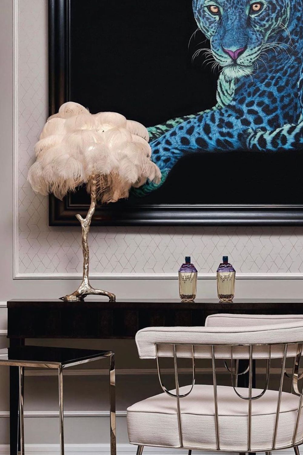 Ostrich Feather Table Lamp - everlamps