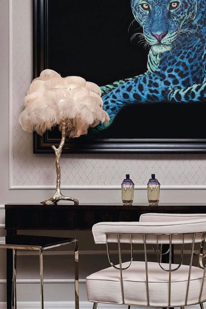 Ostrich Feather Table Lamp - everlamps