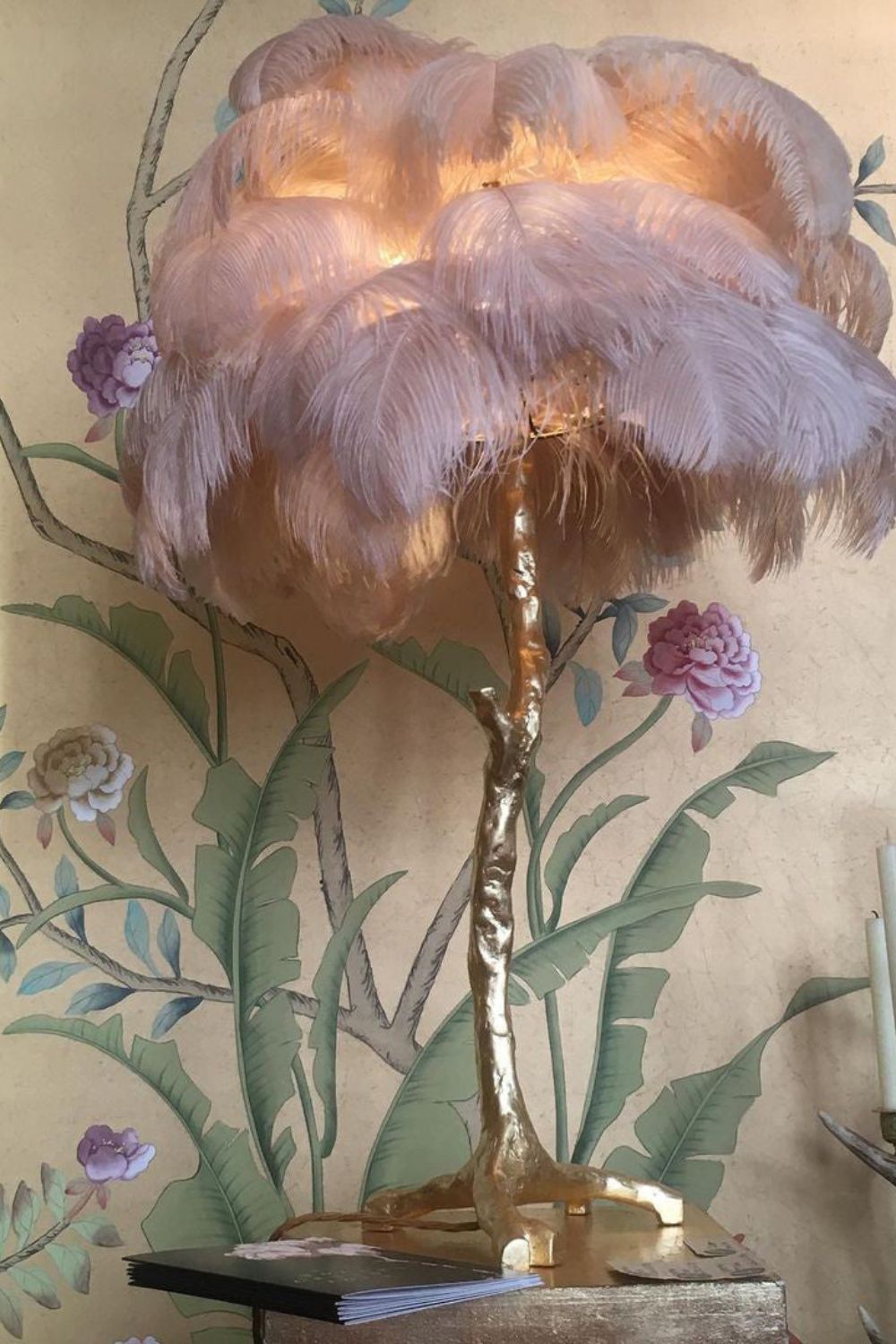 Ostrich Feather Table Lamp - everlamps