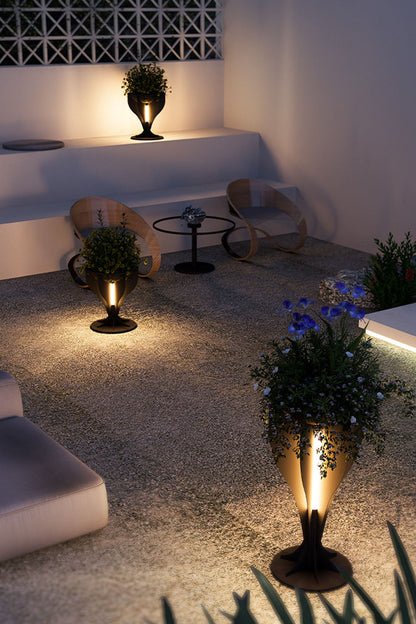 Outdoor Flower Stand Lamp - view 6 | everlamps