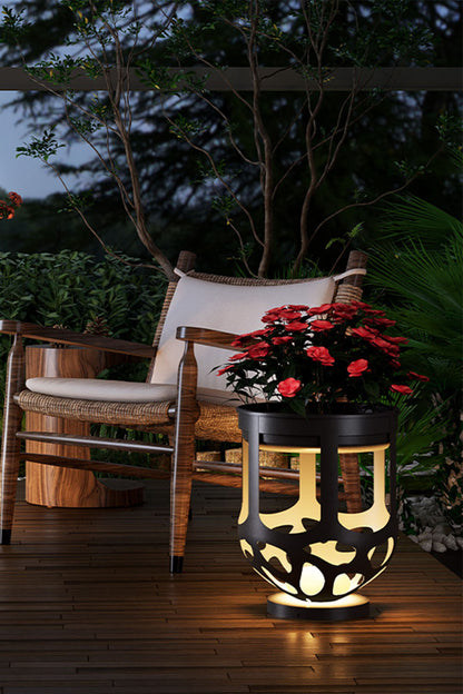 Outdoor Flower Stand Lamp - view 2 | everlamps