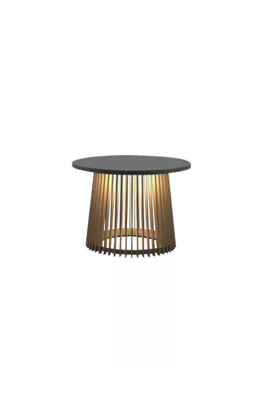 Outdoor Iron Round Table Floor Lamp | everlamps