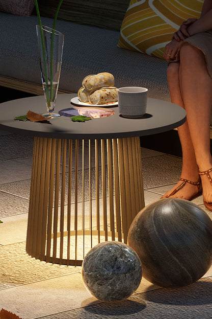 Outdoor Iron Round Table Floor Lamp - view 11 | everlamps