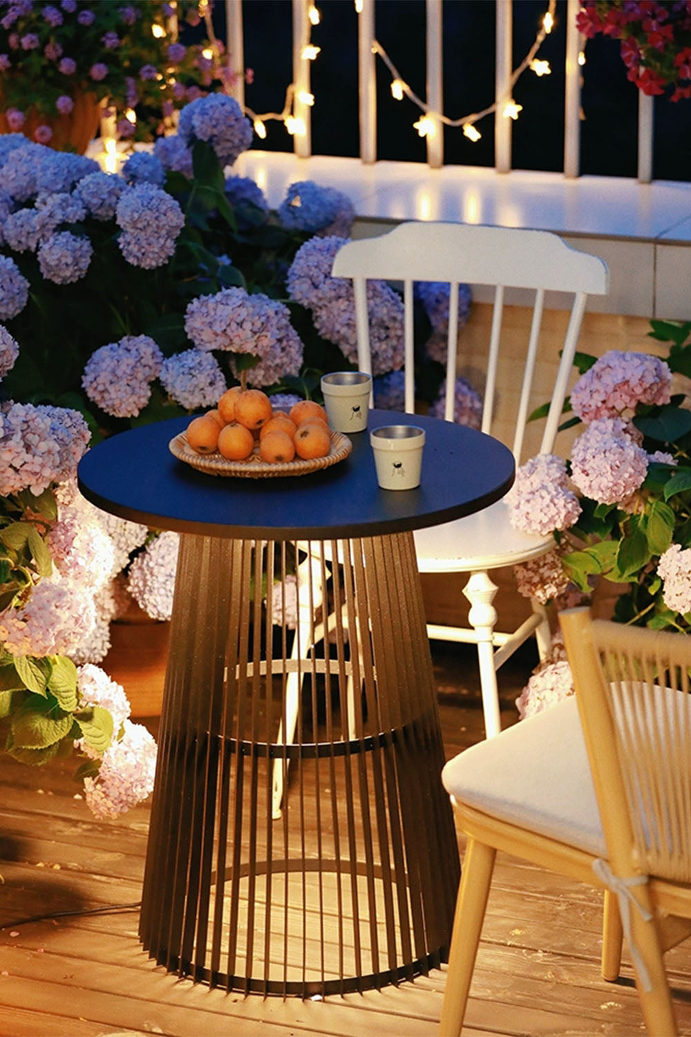Outdoor Iron Round Table Floor Lamp - view 15 | everlamps