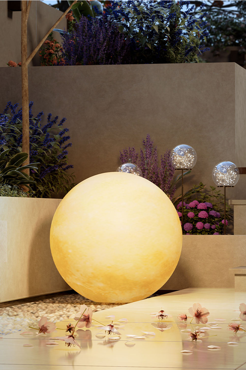 Outdoor Moon Floor Lamp - view 5 | everlamps