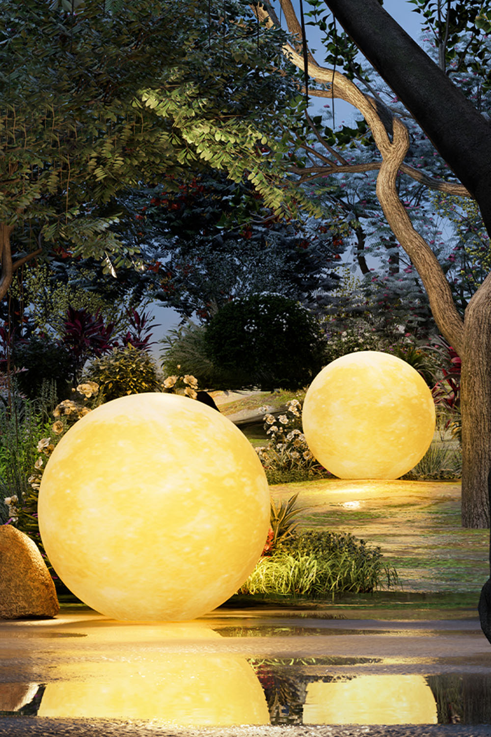 Outdoor Moon Floor Lamp - view 9 | everlamps