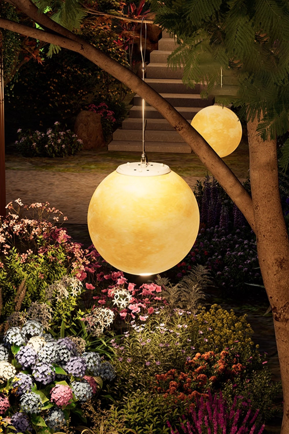Outdoor Moon Pendant Lamp - view 8 | everlamps
