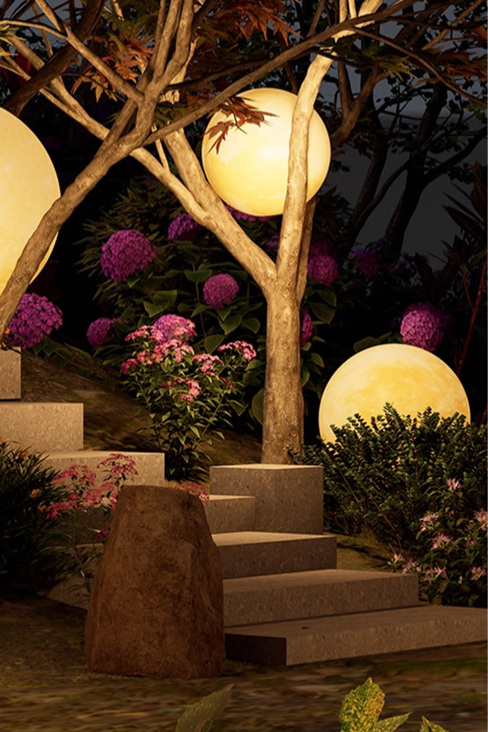 Outdoor Moon Pendant Lamp - view 10 | everlamps