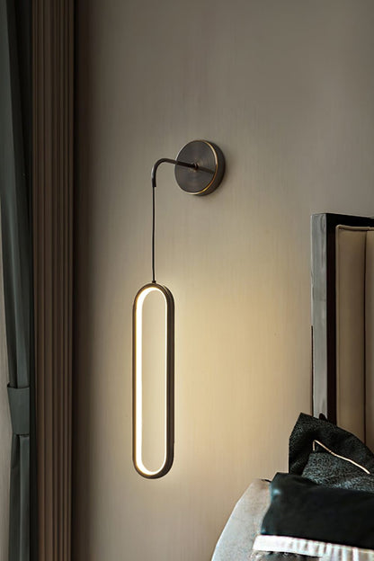 Oval LED Brass Wall Lamp - everlamps