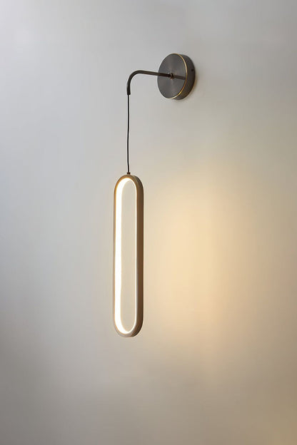 Oval LED Brass Wall Lamp - everlamps