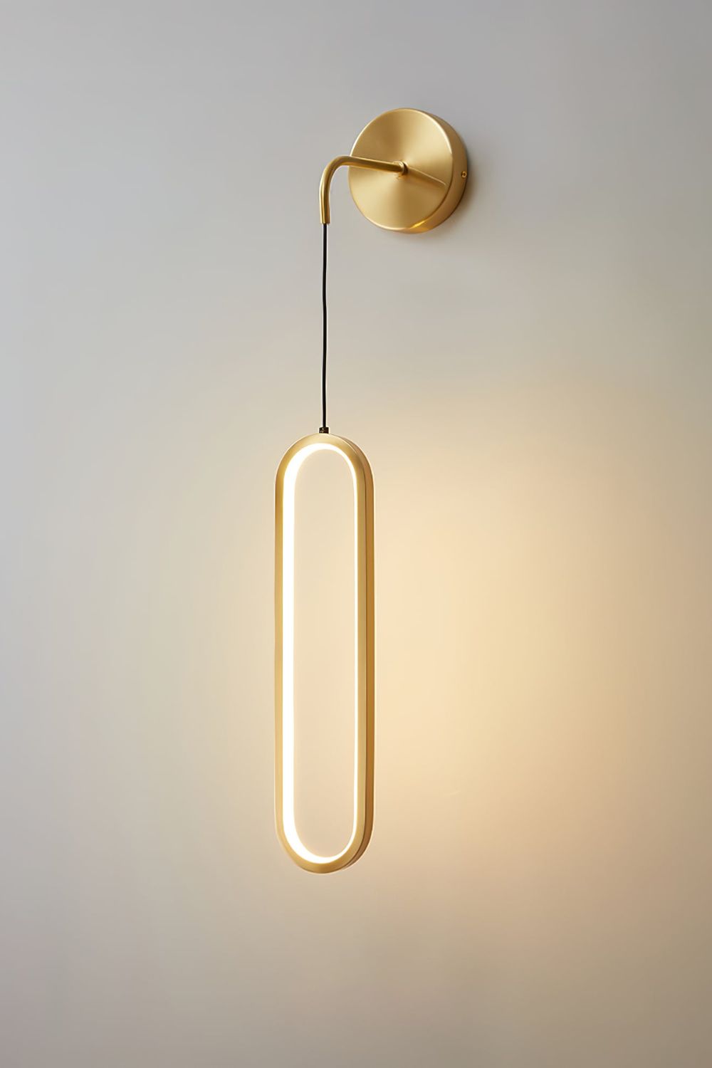 Oval LED Brass Wall Lamp - everlamps