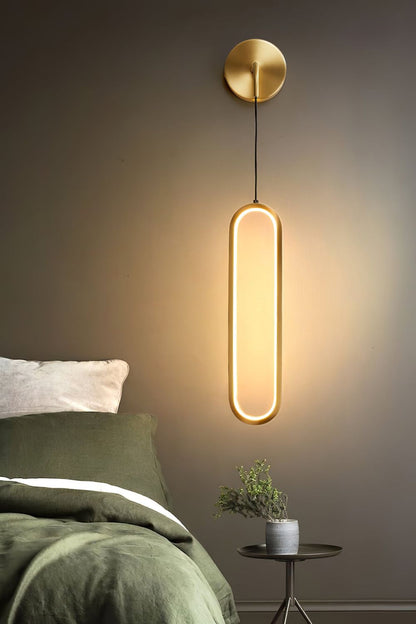Oval LED Brass Wall Lamp - everlamps