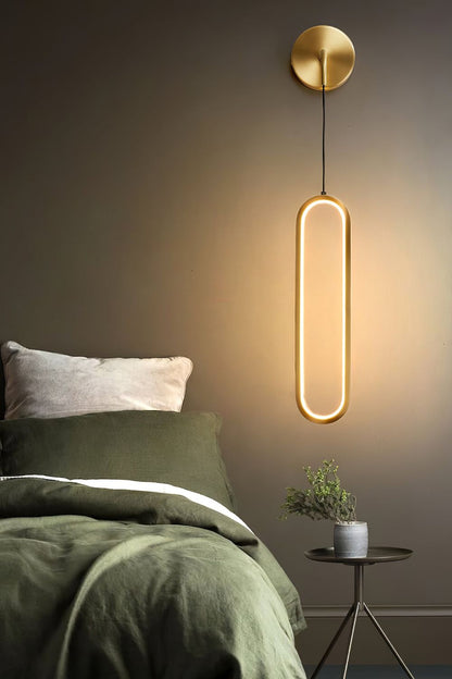 Oval LED Brass Wall Lamp - everlamps