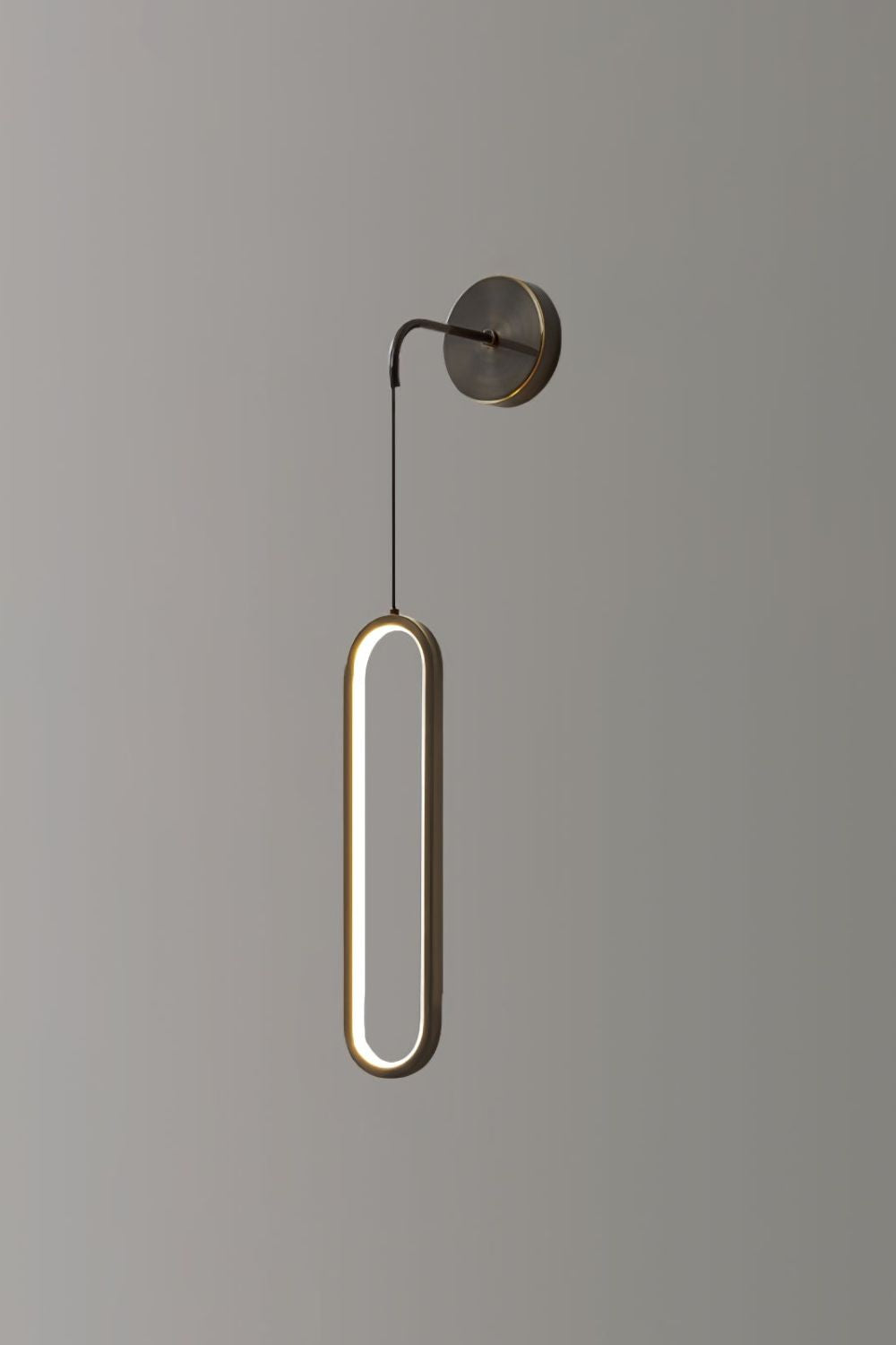 Oval LED Brass Wall Lamp - everlamps