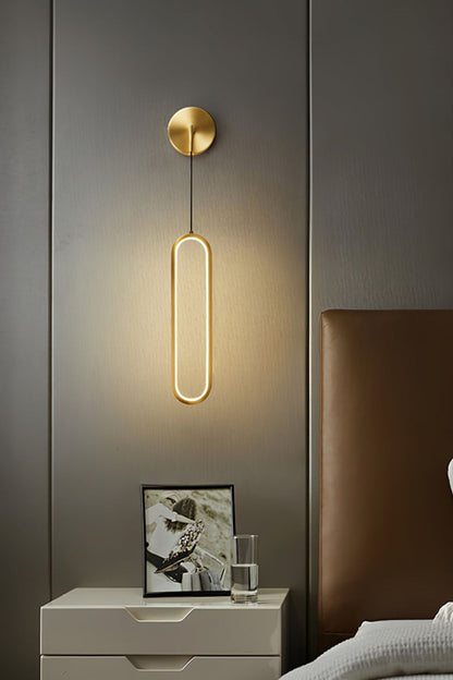 Oval LED Brass Wall Lamp - everlamps