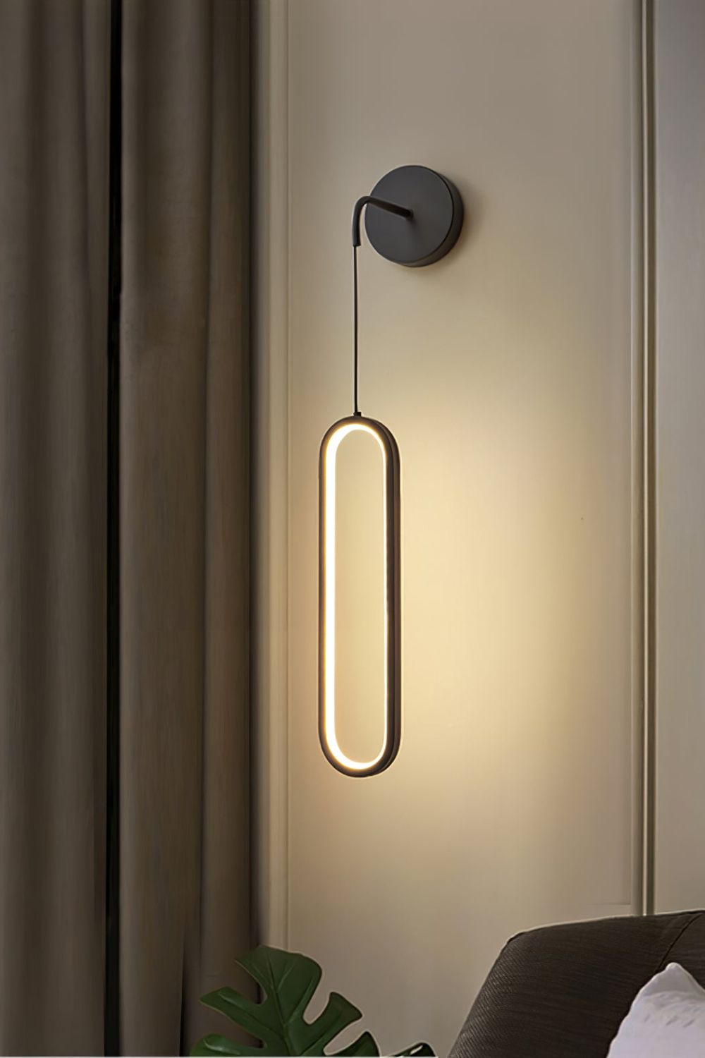 Oval LED Brass Wall Lamp - everlamps