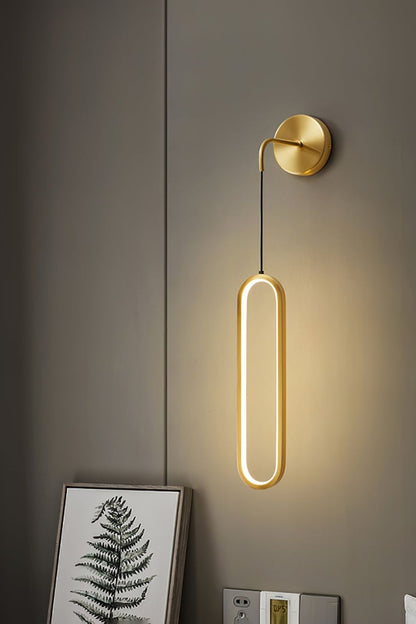 Oval LED Brass Wall Lamp - everlamps