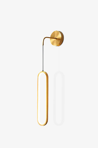 Oval LED Brass Wall Lamp - everlamps
