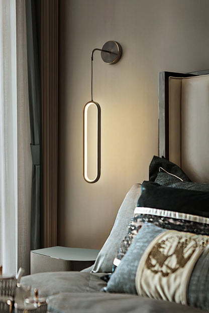 Oval LED Brass Wall Lamp - everlamps