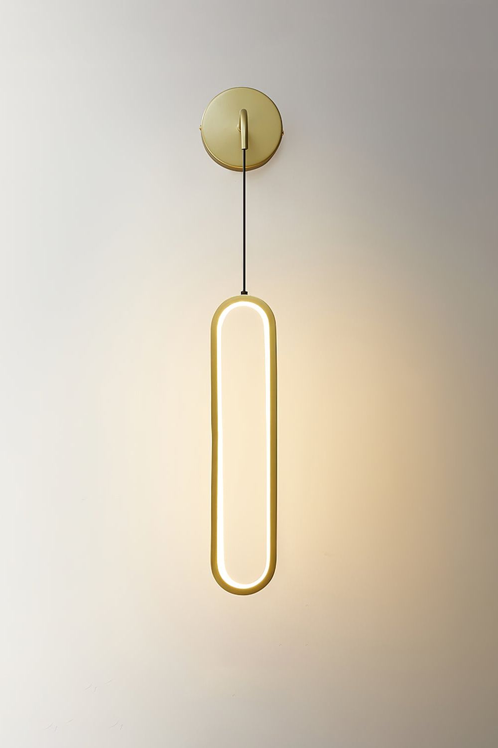 Oval LED Brass Wall Lamp - everlamps