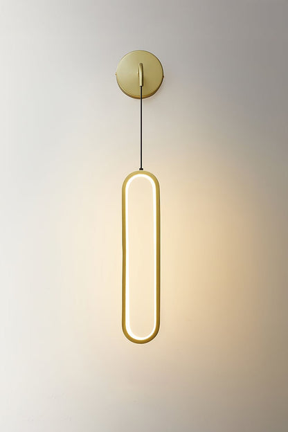 Oval LED Brass Wall Lamp - everlamps