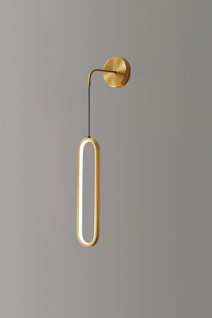 Oval LED Brass Wall Lamp - everlamps