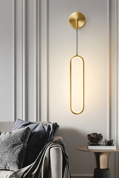 Oval LED Brass Wall Lamp - everlamps