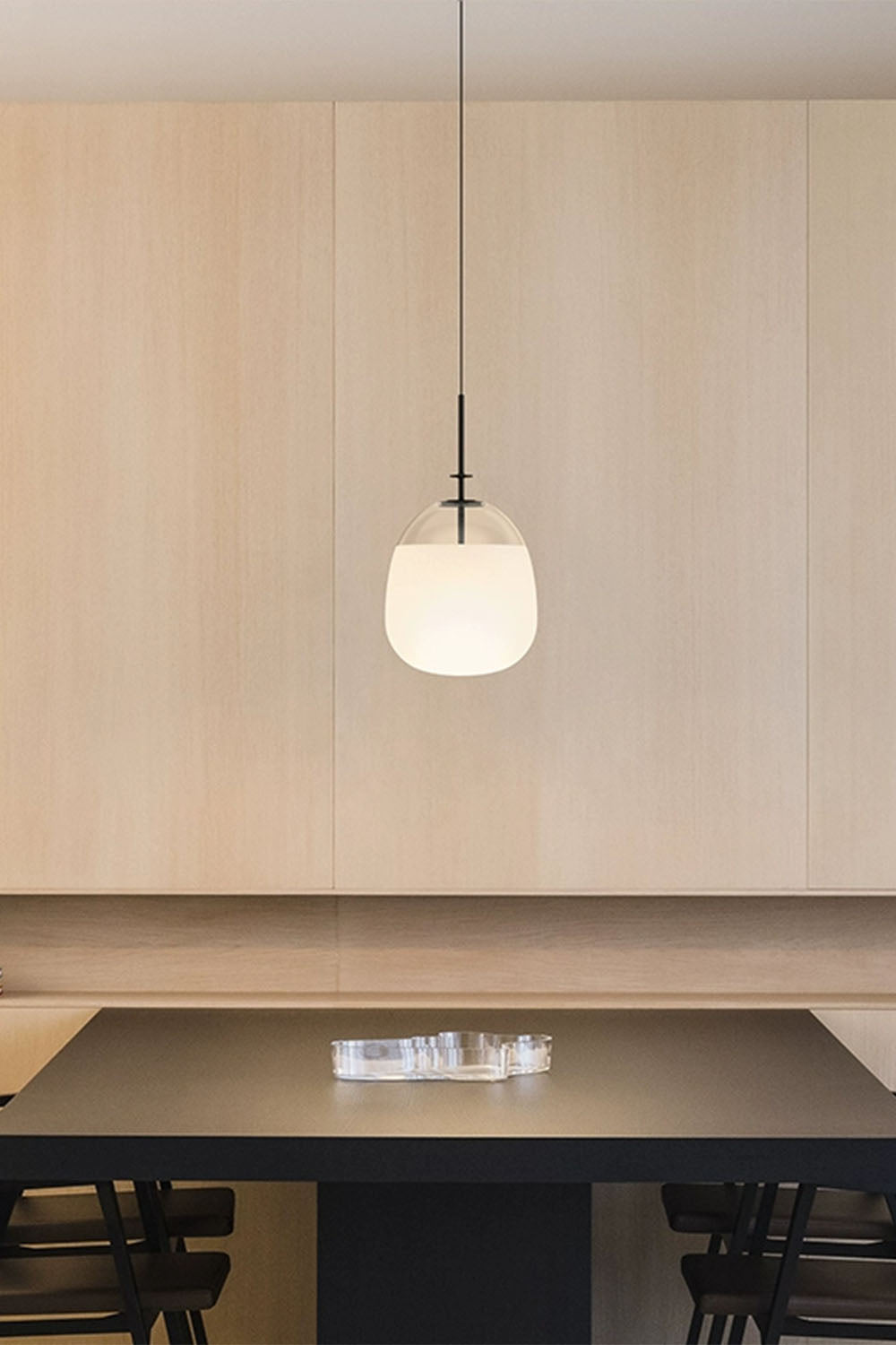 Oval Crystal Pendant Light - view 2 | everlamps