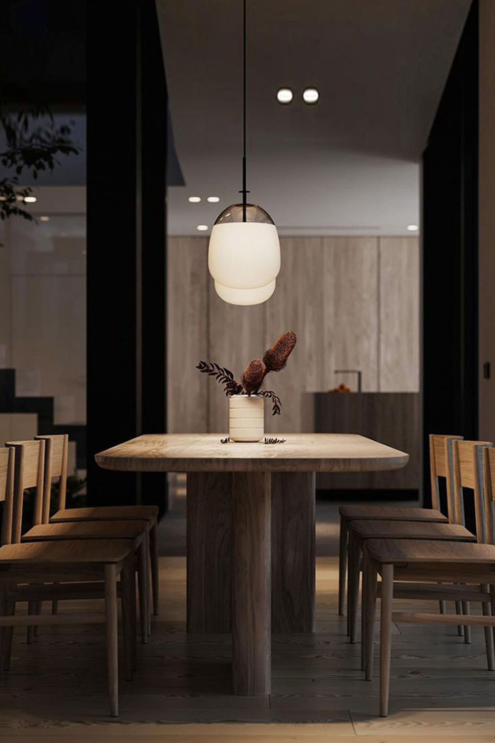 Oval Crystal Pendant Light - view 3 | everlamps