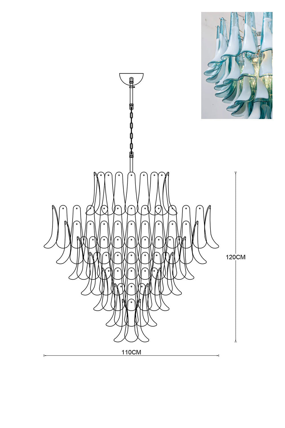 Art Petals Chandelier