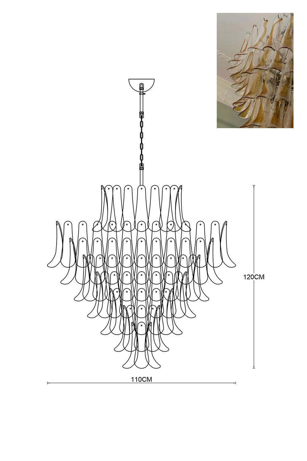 Art Petals Chandelier