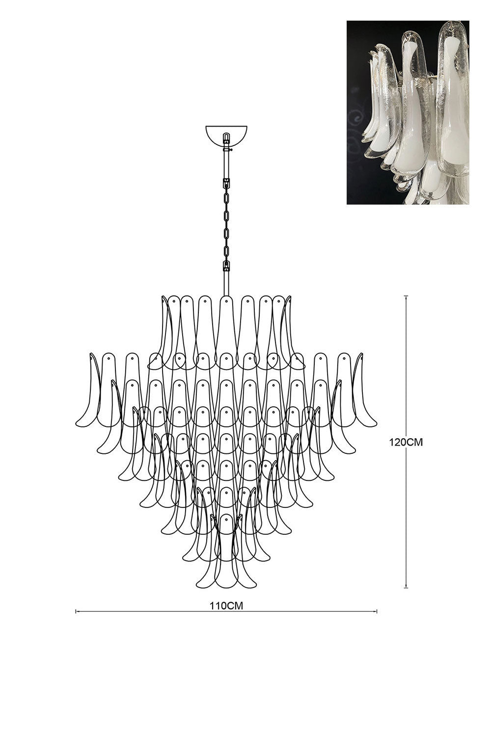 Art Petals Chandelier