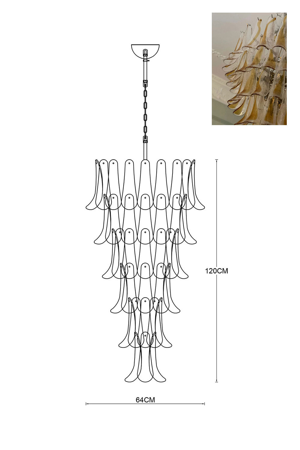 Art Petals Chandelier