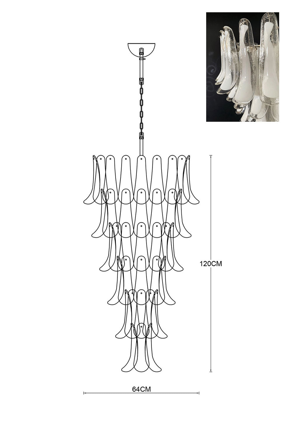 Art Petals Chandelier