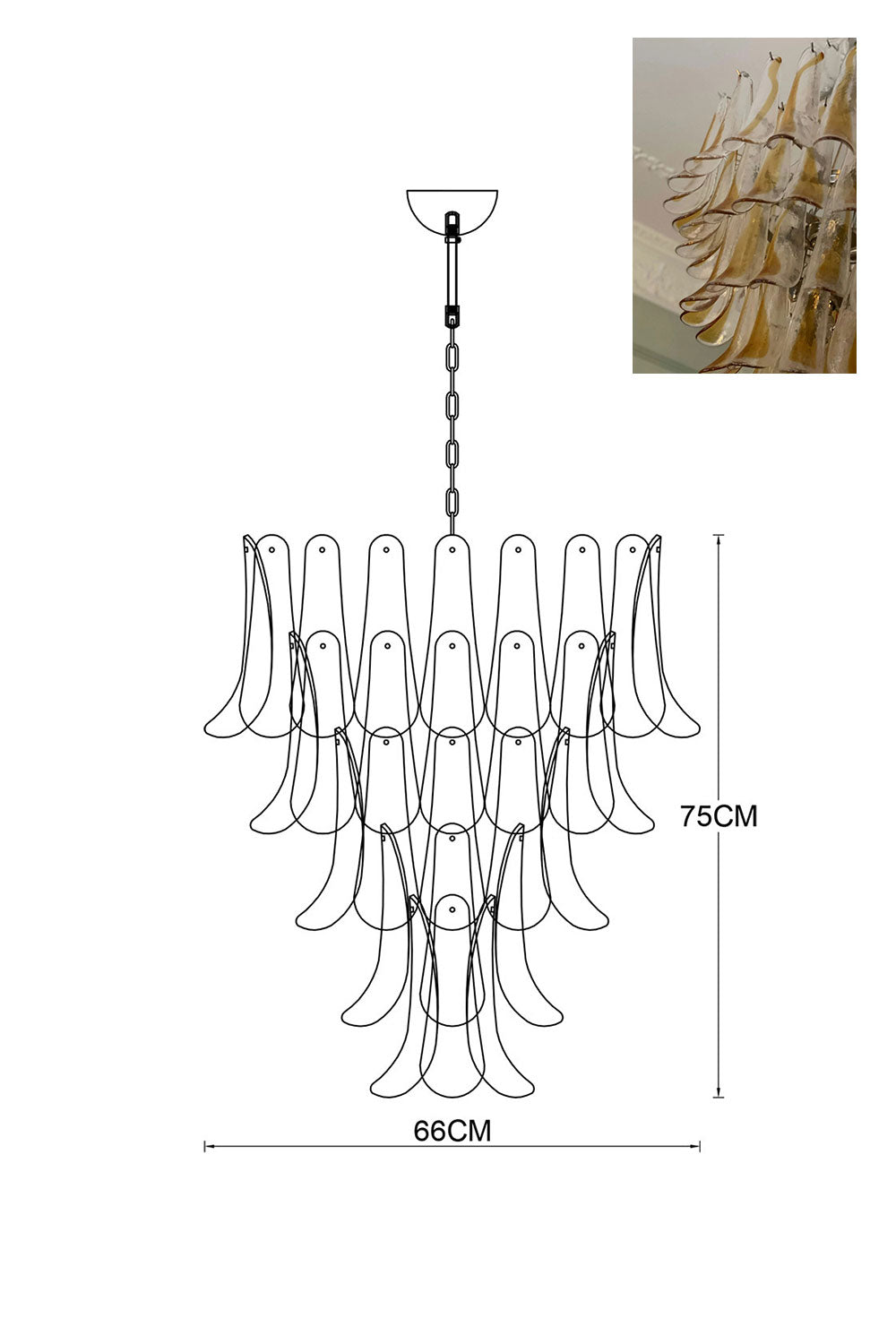 Art Petals Chandelier