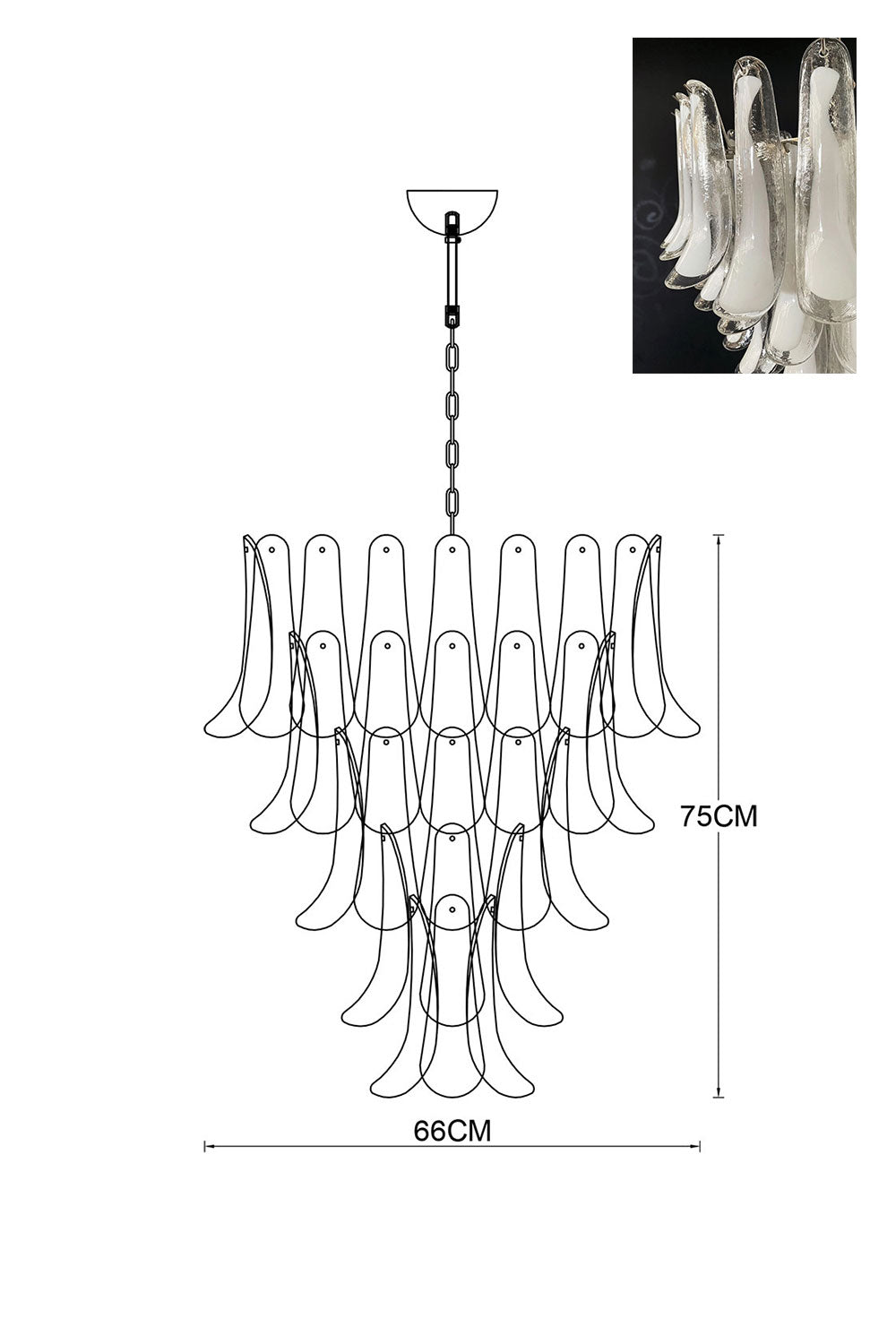 Art Petals Chandelier