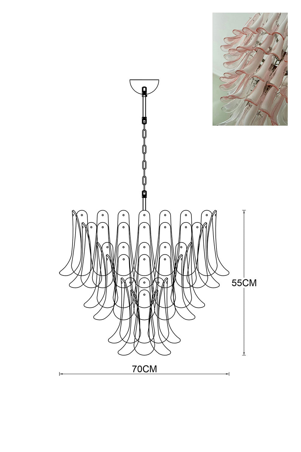 Art Petals Chandelier
