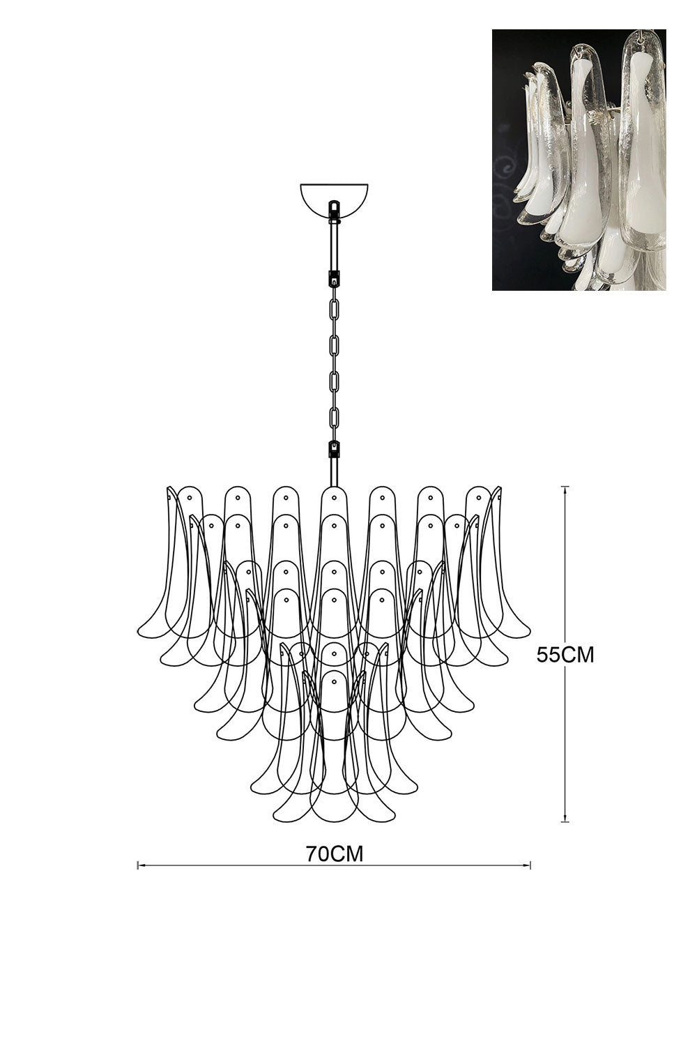 Art Petals Chandelier