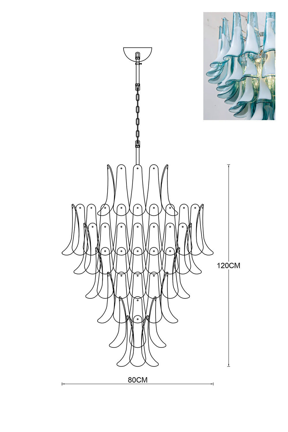 Art Petals Chandelier