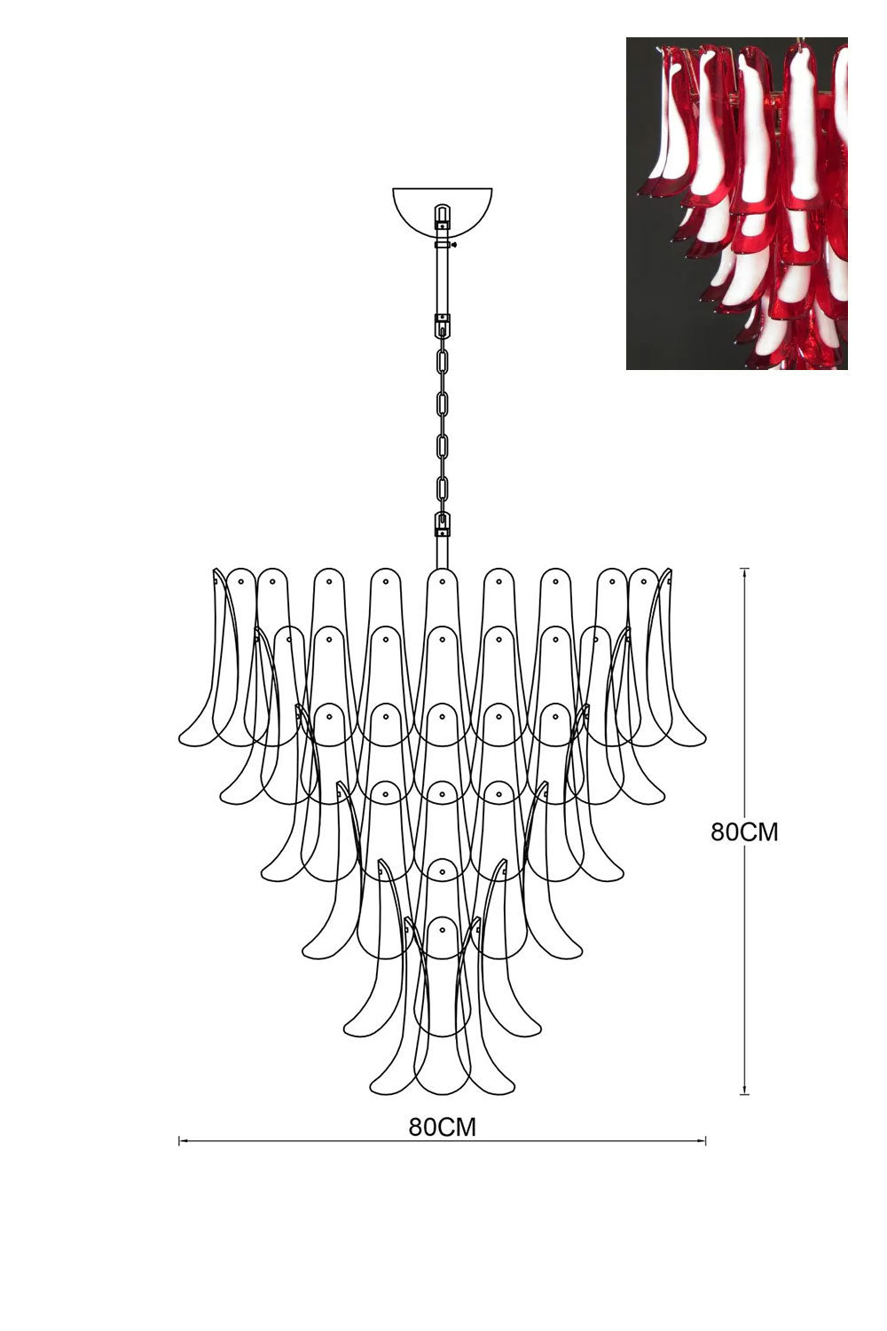 Art Petals Chandelier