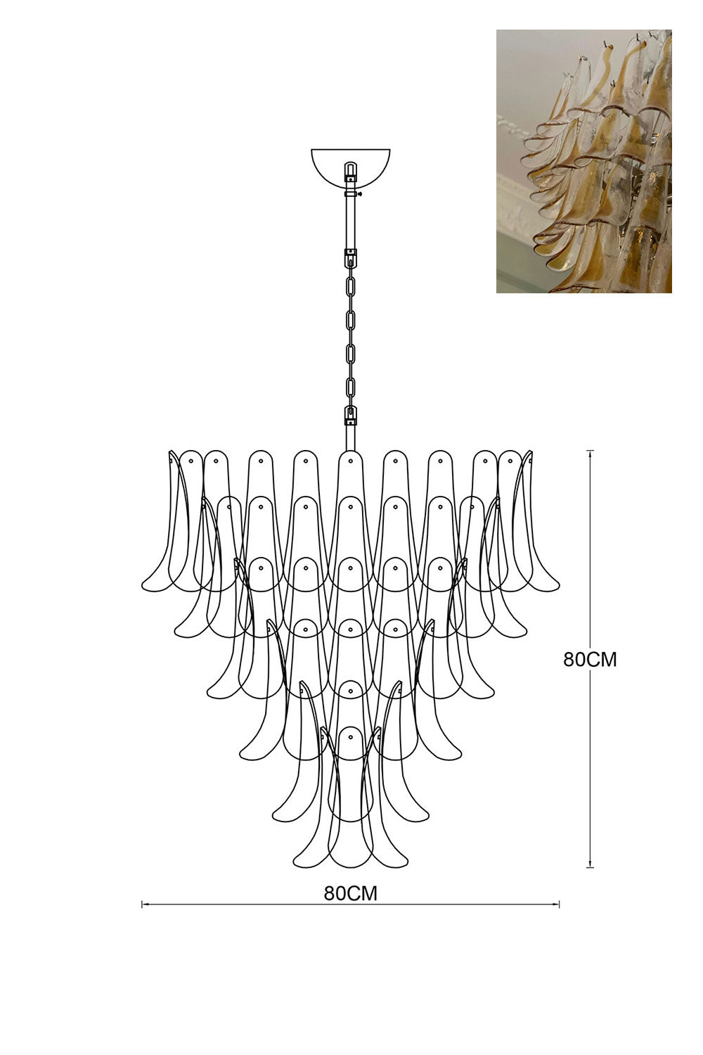 Art Petals Chandelier