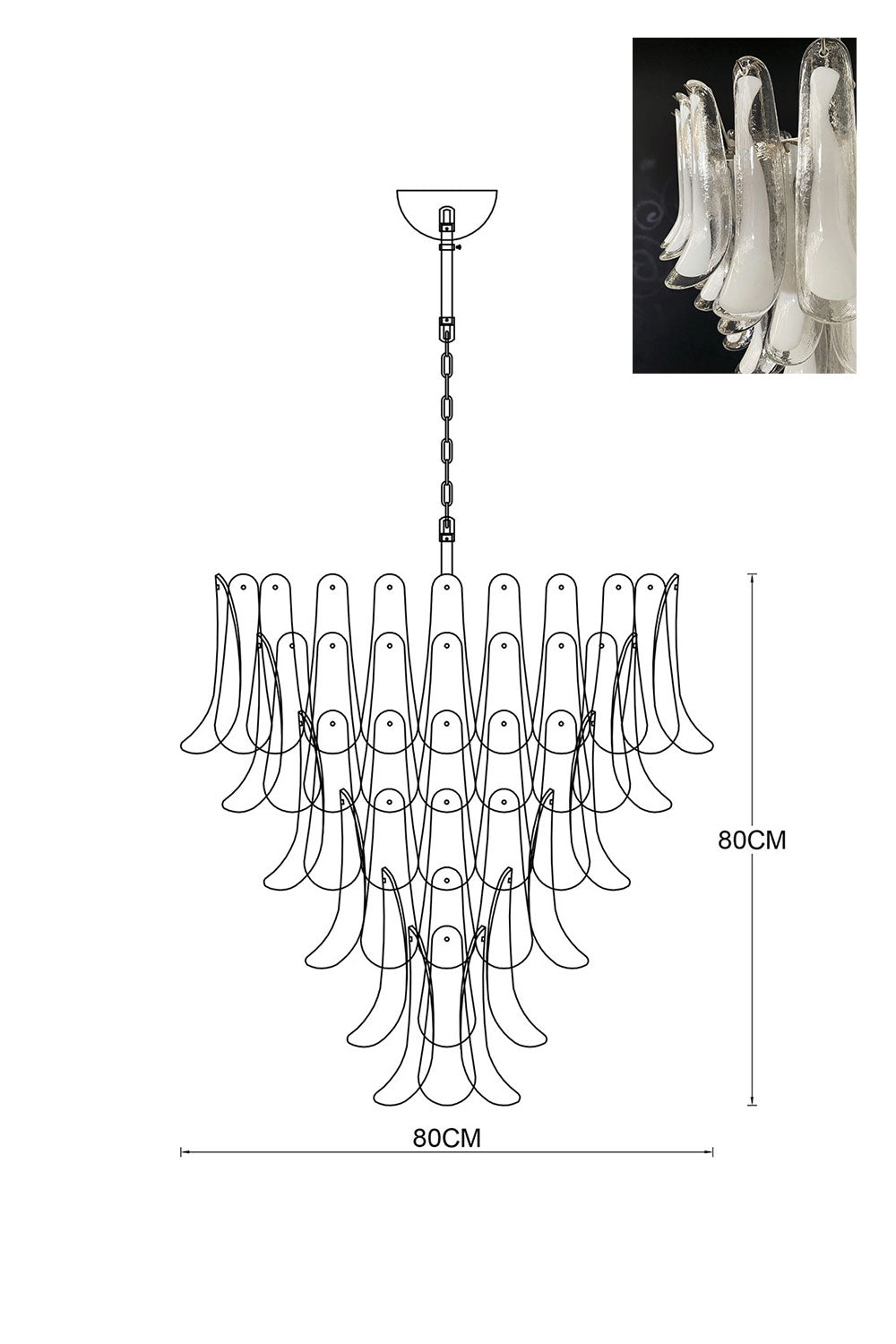 Art Petals Chandelier